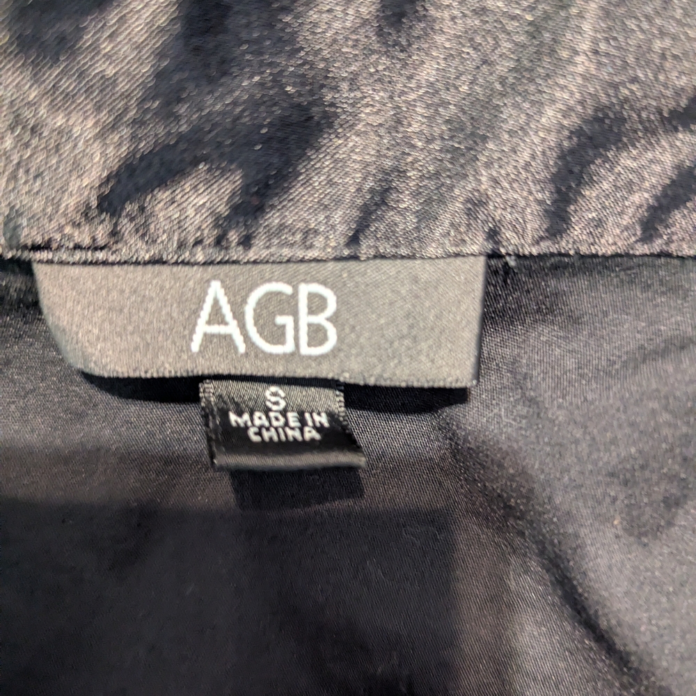 AGB Black Button-Down Midi Dress - Picture 6 of 6